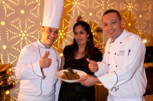 Kiran Kathpal with the Chefs