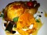 Halloween Baby Chicken, Pumpkin, Ricotta and Sage Stuffing, Roasted Garlic Sauce