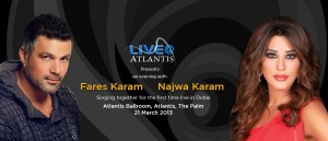 Fares Karam and Najwa Karam Live@Atlantis