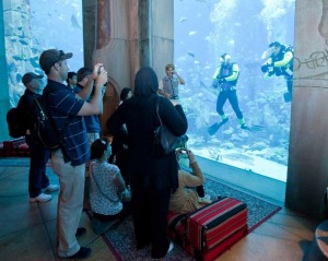 Visitors meet the Atlantis Scuba Divers at The Lost Chambers Family Fun Day at Atlantis